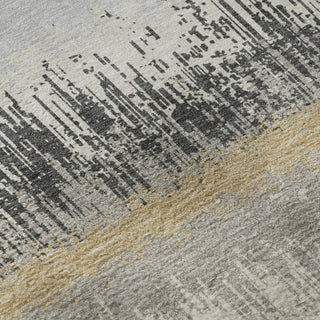 Piper Looms Mayfield Stripes AMF1013 Gray Machine Washable Area Rug Swatch Image