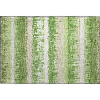 Piper Looms Mayfield Stripes AMF1013 Green Machine Washable Area Rug Scatter Main Image