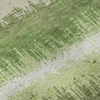Piper Looms Mayfield Stripes AMF1013 Green Machine Washable Area Rug Swatch Image