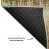 Piper Looms Mayfield Stripes AMF1013 Mocha Machine Washable Area Rug Backing Image