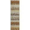 Piper Looms Mayfield Stripes AMF1013 Mocha Machine Washable Area Rug Runner Main Image