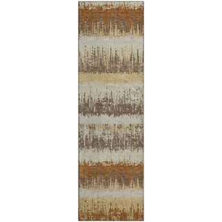Piper Looms Mayfield Stripes AMF1013 Mocha Machine Washable Area Rug Runner Main Image