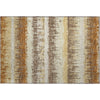 Piper Looms Mayfield Stripes AMF1013 Mocha Machine Washable Area Rug Scatter Main Image