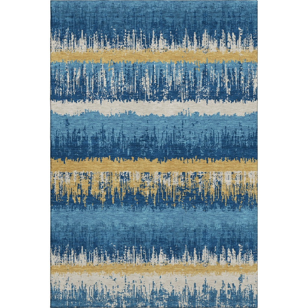 Piper Looms Mayfield Stripes AMF1013 Navy Machine Washable Area Rug main image
