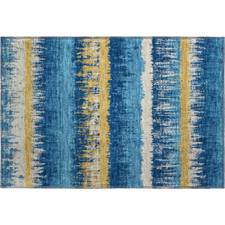 Piper Looms Mayfield Stripes AMF1013 Navy Machine Washable Area Rug Scatter Main Image