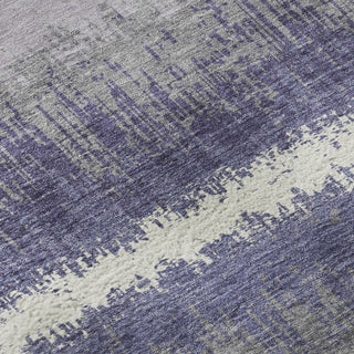 Piper Looms Mayfield Stripes AMF1013 Purple Machine Washable Area Rug Swatch Image