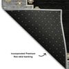 Piper Looms Mayfield Oriental AMF1014 Black Machine Washable Area Rug Backing Image