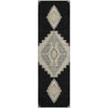 Piper Looms Mayfield Oriental AMF1014 Black Machine Washable Area Rug Runner Main Image