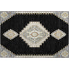 Piper Looms Mayfield Oriental AMF1014 Black Machine Washable Area Rug Scatter Main Image
