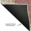 Piper Looms Mayfield Oriental AMF1014 Blush Machine Washable Area Rug Backing Image