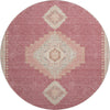 Piper Looms Mayfield Oriental AMF1014 Blush Machine Washable Area Rug Round Main Image