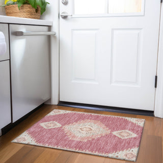 Piper Looms Mayfield Oriental AMF1014 Blush Machine Washable Area Rug Scatter Lifestyle Image Feature