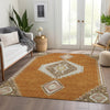 Piper Looms Mayfield Oriental AMF1014 Copper Machine Washable Area Rug Lifestyle Image Feature