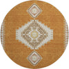 Piper Looms Mayfield Oriental AMF1014 Copper Machine Washable Area Rug Round Main Image