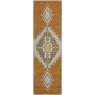 Piper Looms Mayfield Oriental AMF1014 Copper Machine Washable Area Rug Runner Main Image