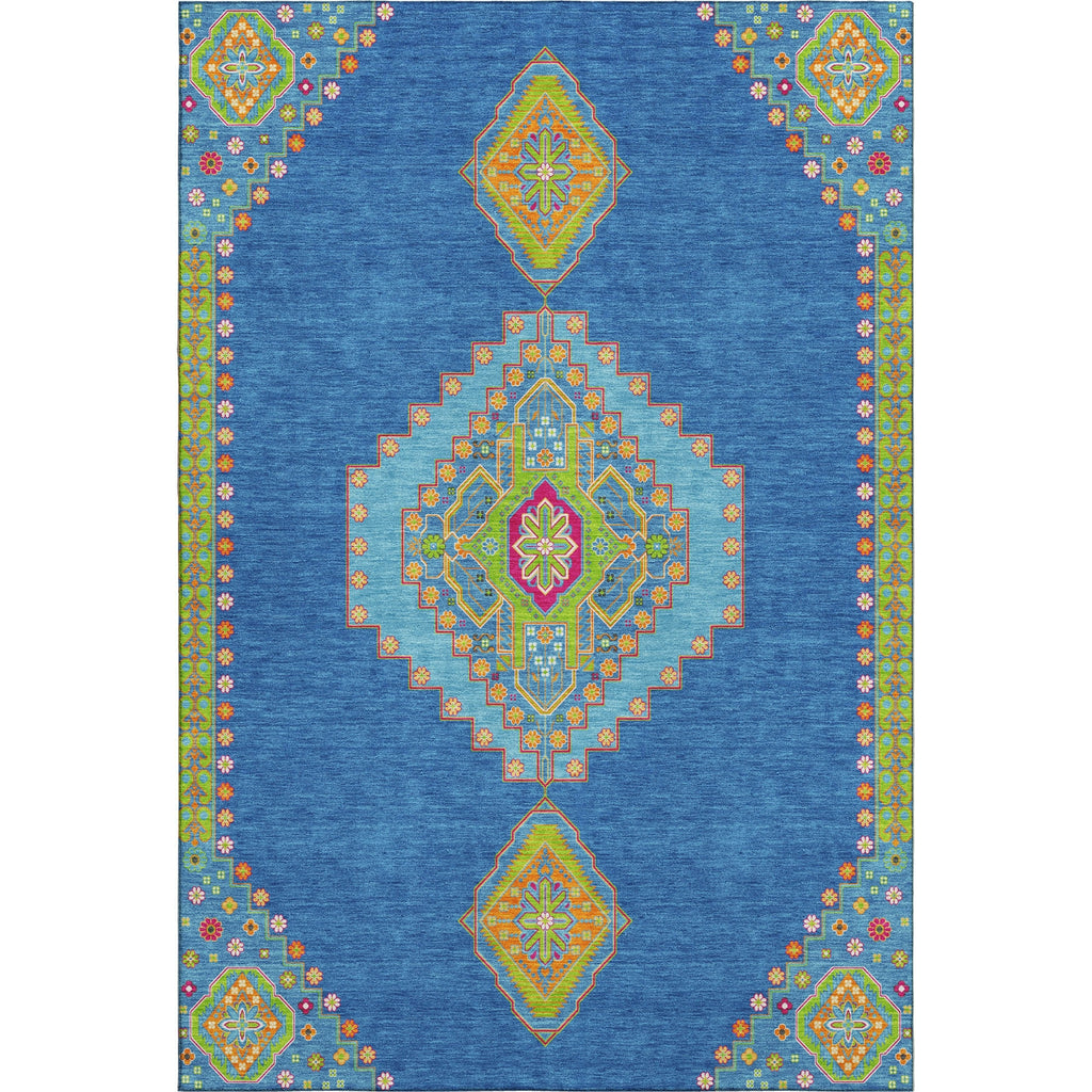 Piper Looms Mayfield Oriental AMF1014 Denim Machine Washable Area Rug main image