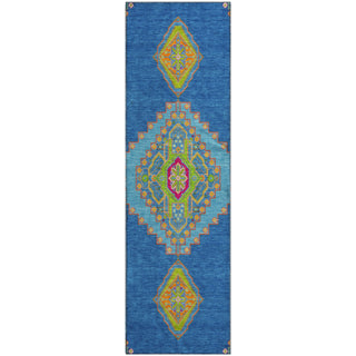 Piper Looms Mayfield Oriental AMF1014 Denim Machine Washable Area Rug Runner Main Image