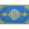 Piper Looms Mayfield Oriental AMF1014 Denim Machine Washable Area Rug Scatter Main Image