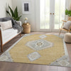 Piper Looms Mayfield Oriental AMF1014 Gold Machine Washable Area Rug Lifestyle Image Feature