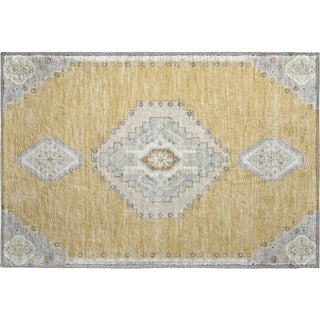 Piper Looms Mayfield Oriental AMF1014 Gold Machine Washable Area Rug Scatter Main Image