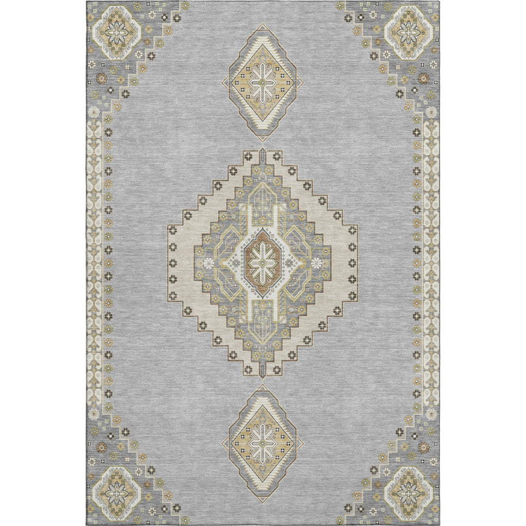 Piper Looms Mayfield Oriental AMF1014 Gray Machine Washable Area Rug main image