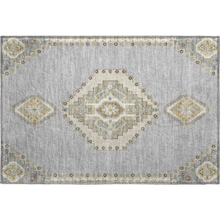 Piper Looms Mayfield Oriental AMF1014 Gray Machine Washable Area Rug Scatter Main Image