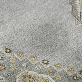 Piper Looms Mayfield Oriental AMF1014 Gray Machine Washable Area Rug Swatch Image