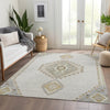 Piper Looms Mayfield Oriental AMF1014 Ivory Machine Washable Area Rug Lifestyle Image Feature