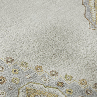Piper Looms Mayfield Oriental AMF1014 Ivory Machine Washable Area Rug Swatch Image