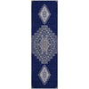 Piper Looms Mayfield Oriental AMF1014 Navy Machine Washable Area Rug Runner Main Image