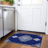 Piper Looms Mayfield Oriental AMF1014 Navy Machine Washable Area Rug Scatter Lifestyle Image Feature