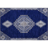 Piper Looms Mayfield Oriental AMF1014 Navy Machine Washable Area Rug Scatter Main Image