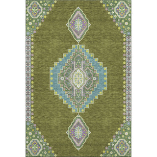 Piper Looms Mayfield Oriental AMF1014 Olive Machine Washable Area Rug main image