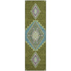 Piper Looms Mayfield Oriental AMF1014 Olive Machine Washable Area Rug Runner Main Image