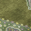 Piper Looms Mayfield Oriental AMF1014 Olive Machine Washable Area Rug Swatch Image