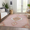 Piper Looms Mayfield Oriental AMF1014 Pink Machine Washable Area Rug Lifestyle Image Feature