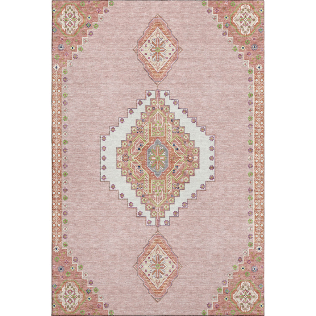 Piper Looms Mayfield Oriental AMF1014 Pink Machine Washable Area Rug main image