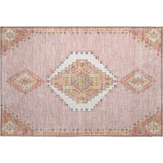 Piper Looms Mayfield Oriental AMF1014 Pink Machine Washable Area Rug Scatter Main Image