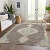 Piper Looms Mayfield Oriental AMF1014 Taupe Machine Washable Area Rug Lifestyle Image Feature