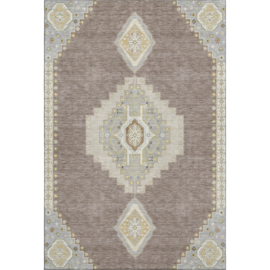Piper Looms Mayfield Oriental AMF1014 Taupe Machine Washable Area Rug main image