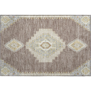 Piper Looms Mayfield Oriental AMF1014 Taupe Machine Washable Area Rug Scatter Main Image