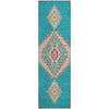 Piper Looms Mayfield Oriental AMF1014 Teal Machine Washable Area Rug Runner Main Image
