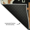 Piper Looms Mayfield Aztec AMF1015 Black Machine Washable Area Rug Backing Image