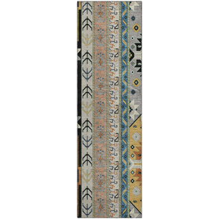 Piper Looms Mayfield Aztec AMF1015 Black Machine Washable Area Rug Runner Main Image