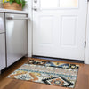 Piper Looms Mayfield Aztec AMF1015 Black Machine Washable Area Rug Scatter Lifestyle Image Feature