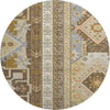 Piper Looms Mayfield Aztec AMF1015 Brown Machine Washable Area Rug Round Main Image