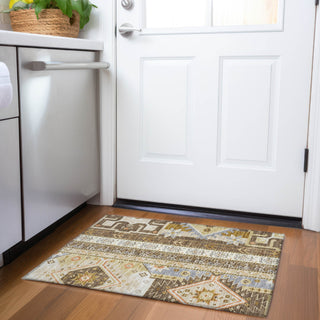 Piper Looms Mayfield Aztec AMF1015 Brown Machine Washable Area Rug Scatter Lifestyle Image Feature