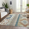 Piper Looms Mayfield Aztec AMF1015 Ivory Machine Washable Area Rug Lifestyle Image Feature