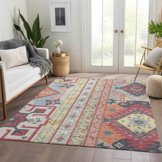 Piper Looms Mayfield Aztec AMF1015 Linen Machine Washable Area Rug Lifestyle Image Feature