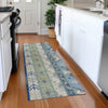 Piper Looms Mayfield Aztec AMF1015 Navy Machine Washable Area Rug Runner Lifestyle Image Feature